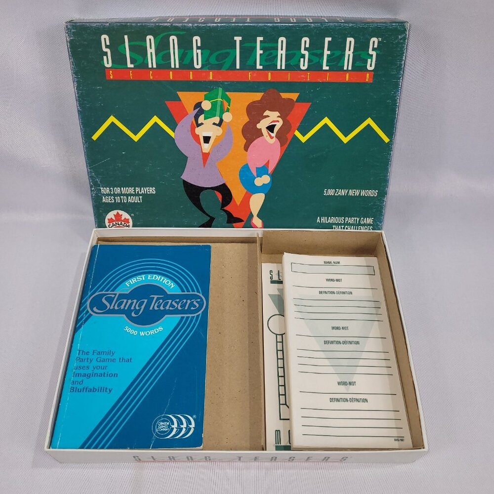Slang Teasers First Edition Vintage 1992 Game by Canada Games